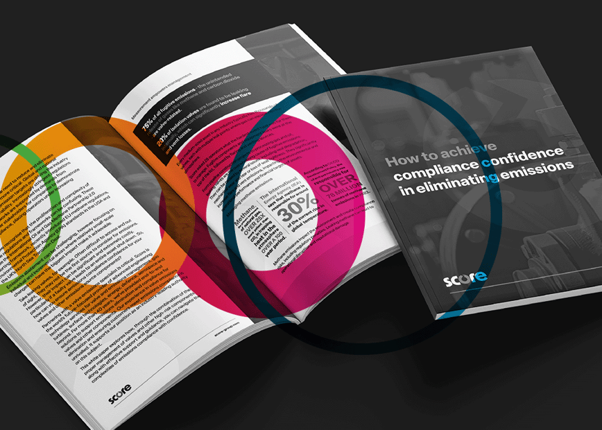 Image of Fifth Ring energy client Score's whitepaper work with Fifth Ring circles overlaid