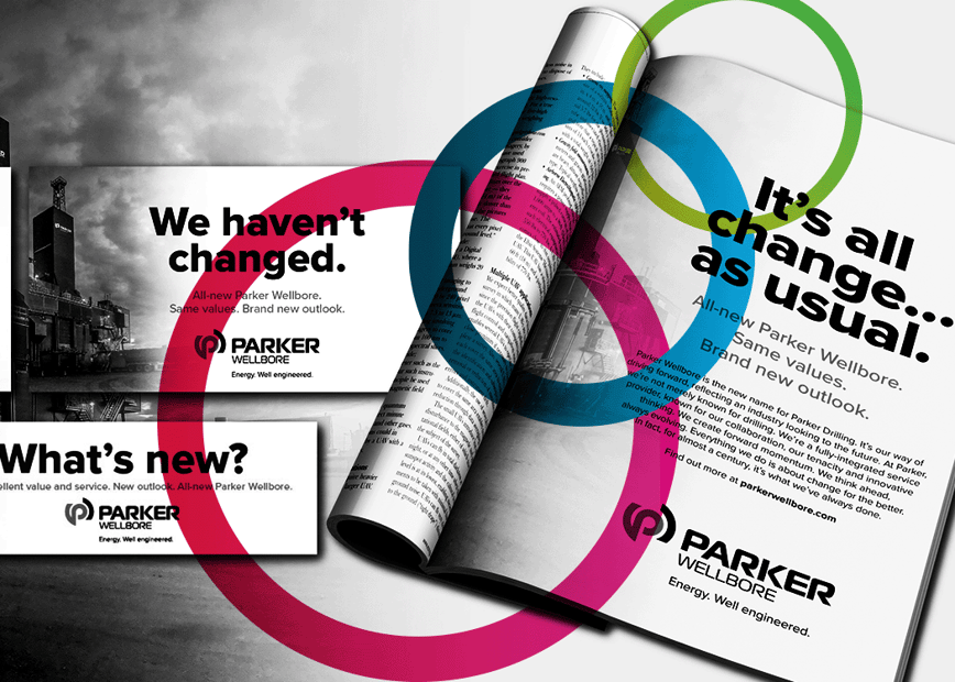 Collection of energy marketing work we have done for Parker Wellbore